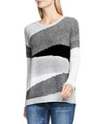Two By Vince Camuto Drop Shoulder Color Block Sweater