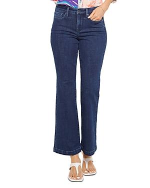 Nydj Waist-match Relaxed Flared Jeans In Genesis