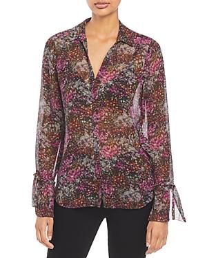 Paige Abriana Silk Button Up Shirt