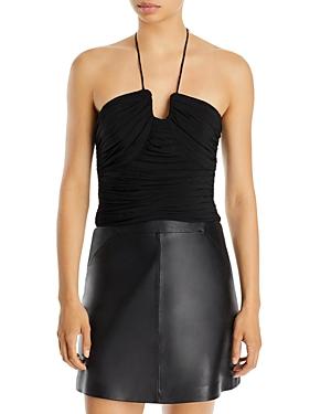 Aqua Shirred Halter Top - 100% Exclusive