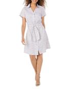 Foxcroft Vienna Dotted Shirtdress