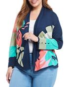 Nic+zoe Plus Bursting Petals Cardigan