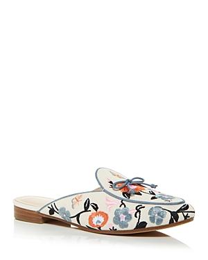 Kate Spade New York Women's Devi Floral Embroidered Mules