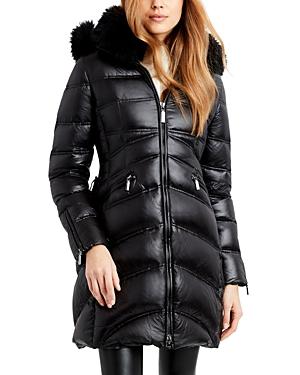 Dawn Levy Cloe Shearling Trimmed Puffer Coat