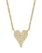 Moon & Meadow 14k Yellow Gold Diamond Heart Pendant Necklace, 18 - 100% Exclusive