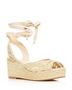 Isa Tapia Women's Bogatell Ankle-tie Platform Wedge Sandals