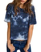 Sol Angeles Catalina Cloud Printed Crop Tee