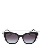 Valentino Women's Flat Top Cat Eye Sunglasses, 49mm