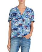 The Kooples Silk Hawaiian-print Shirt