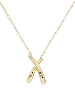 Bloomingdale's X Pendant Necklace In 14k Yellow Gold, 18 - 100% Exclusive