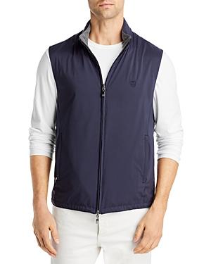 Corneliani Nylon & Jersey Reversible Hooded Vest