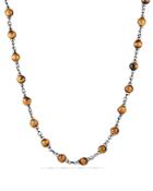 David Yurman Spiritual Beads Rosary Necklace In Tiger's Eye