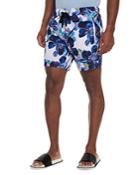 Robert Graham Tiki Ti Tropical Floral Print Classic Fit Swim Trunks