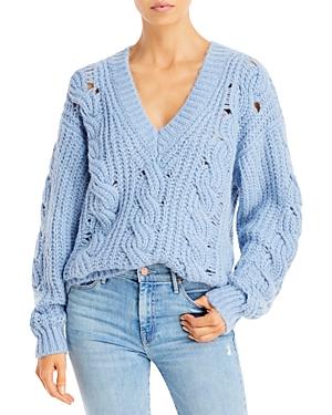 Iro Cable Knit V Neck Sweater