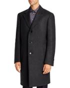 Canali Chevron Wool & Cotton Classic Fit Topcoat