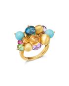 Marco Bicego 18k Yellow Gold Gemstone Cluster Cocktail Ring