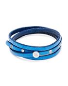 Degs & Sal Adjustable Leather Wrap Bracelet