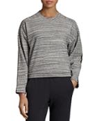 Adidas Originals Triple Stripe Melange Cropped Sweatshirt