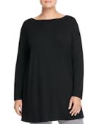 Eileen Fisher Plus Boat Neck Seamed Tunic