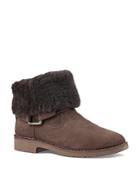 Ugg Cedric Sheepskin And Leather Belted Booties