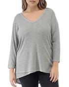 B Collection By Bobeau Curvy Laurel V-neck Crossover Top