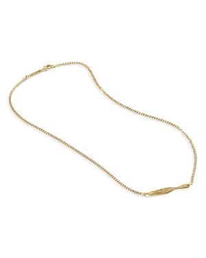 John Hardy 18k Yellow Gold Bamboo Twist Bar Necklace, 18
