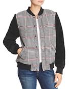 The Fifth Label Portray Houndstooth & Teddy Bear Checked Bomber