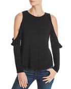Generation Love Brielle Ruffled Cold-shoulder Tee
