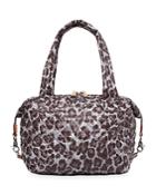 Mz Wallace Leopard-print Medium Sutton Shoulder Bag