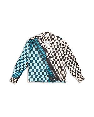 Blue Sky Inn Checkered Pool Oversized Fit Long Sleeve Shirt