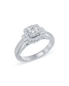 Bloomingdale's Princess Cut Diamond Engagement Ring In 14k White Gold, 1.0 Ct. T.w. - 100% Exclusive