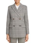 Kate Spade New York Plaid Double-breasted Blazer