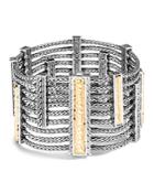 John Hardy 18k Gold And Sterling Silver Classic Chain Heritage Multi Row Bracelet