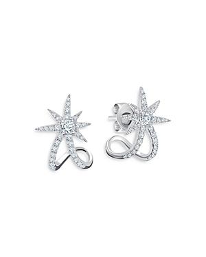 Graziela Gems 18k White Gold Diamond Starburst Ear Cuffs