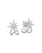 Graziela Gems 18k White Gold Diamond Starburst Ear Cuffs
