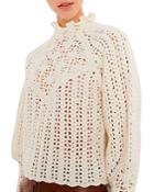 Ba & Sh Aste Crochet Sweater