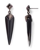 Alexis Bittar Lucite Double Pyramid Drop Earrings