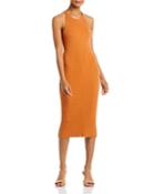 Line & Dot Lori Ribbed Asymmetrical Back Dress