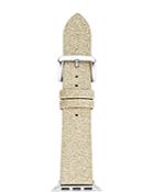 Kate Spade New York Gold-tone Glitter-effect Apple Watch Leather Strap, 38mm
