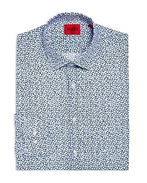 Hugo Kenno Cotton Floral Print Slim Fit Dress Shirt