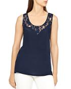 Reiss Adonia Lace-inset Top
