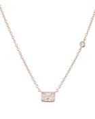 Aqua Radiant Pendant Necklace In 18k Rose Gold Tone-plated Sterling Silver Or Platinum-plated Sterling Silver, 14 - 100% Exclusive