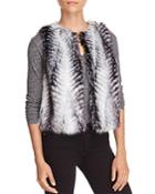 T Tahari Ramona Faux Fur Vest