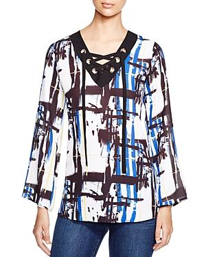 Status By Chenault Abstract Print Tunic