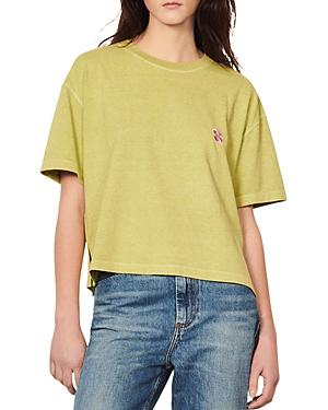 Sandro Patrick Embroidered Cotton Tee