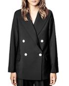 Zadig & Voltaire Tailored Wool Blend Jacket