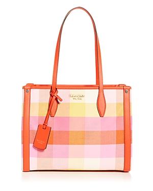 Kate Spade New York Medium Woven Madras Market Tote