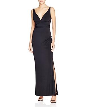 Laundry By Shelli Segal V-neck Gown