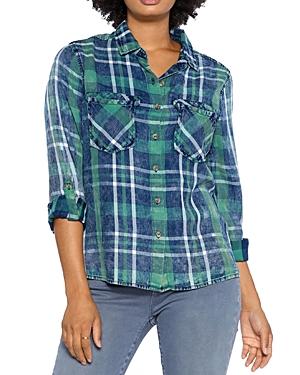 Billy T Split Back Plaid Button Down Shirt