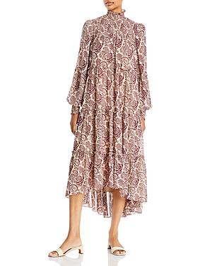 Cinq A Sept Folk Paisley High/low Dress